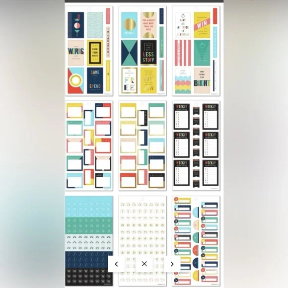 Happy Planner 1152 piece Vibrant Budget Sticker Collection NEW - Picture 7 of 10